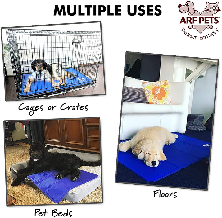 Pet Dog Self Cooling Mat Pad for Kennels, Crates and Beds - 23x35