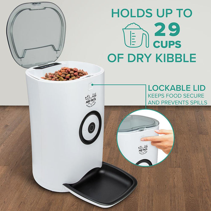 Smart Automatic Pet Feeder With Wi-Fi Programmable Food Dispenser For Dogs & Cats