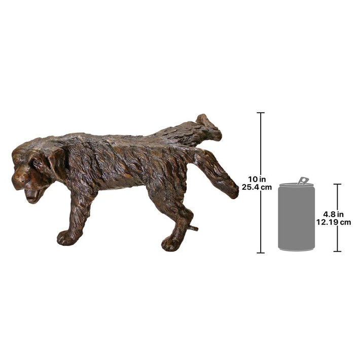NAUGHTY PUPPY PIPED BRONZE STATUE