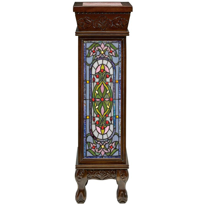 BALDWIN STAINED GLASS PEDESTAL