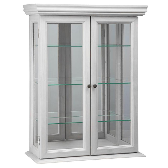 WHITE COUNTRY TUSCAN CURIO CABINET