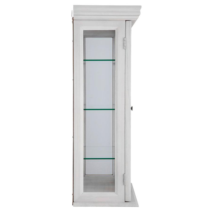 WHITE COUNTRY TUSCAN CURIO CABINET