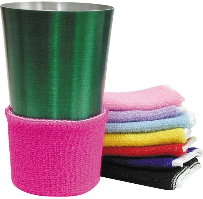 Terry Assorted Colors Beverage Drink Covers (Set of 8)