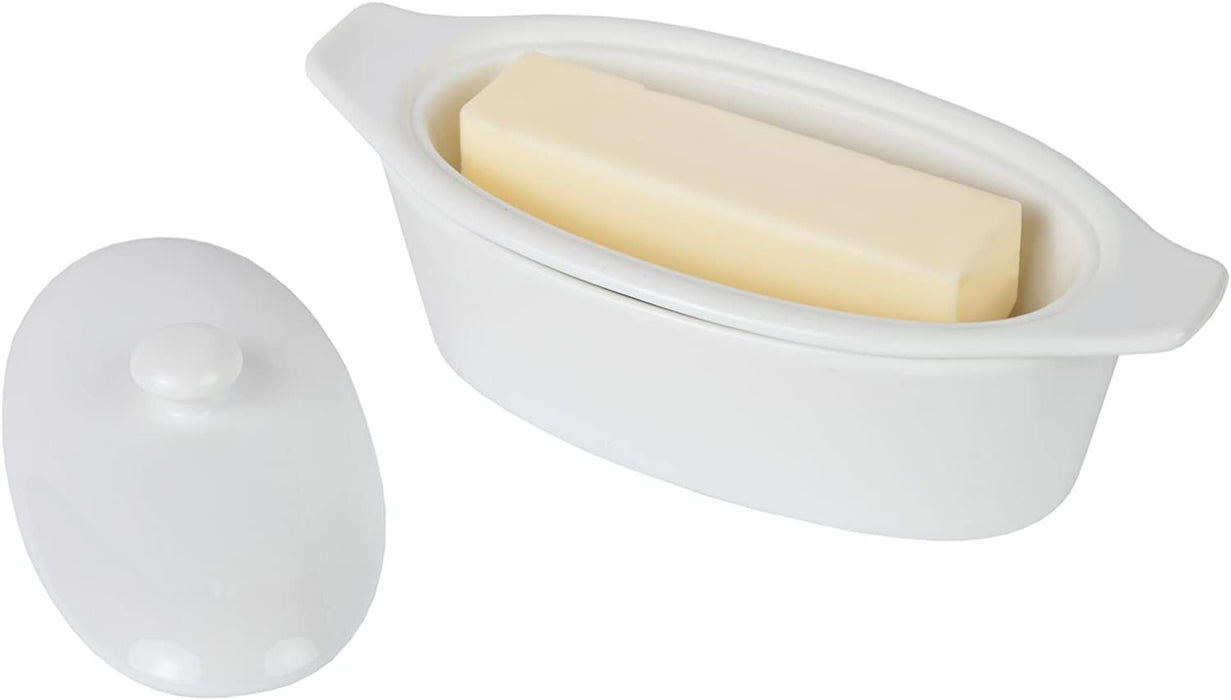 Butter Keeper, Porcelain Butter Boat, White (Standard version)