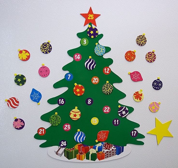 Advent calendar 15.75"- 26 Piece Refrigerator Magnetic Christmas Tree