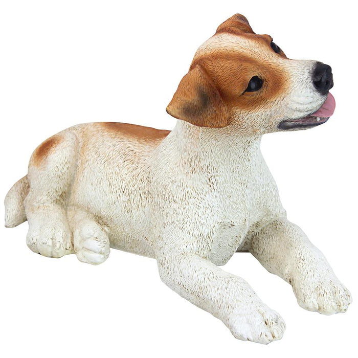 BROWN JACK RUSSELL PUPPY STATUE