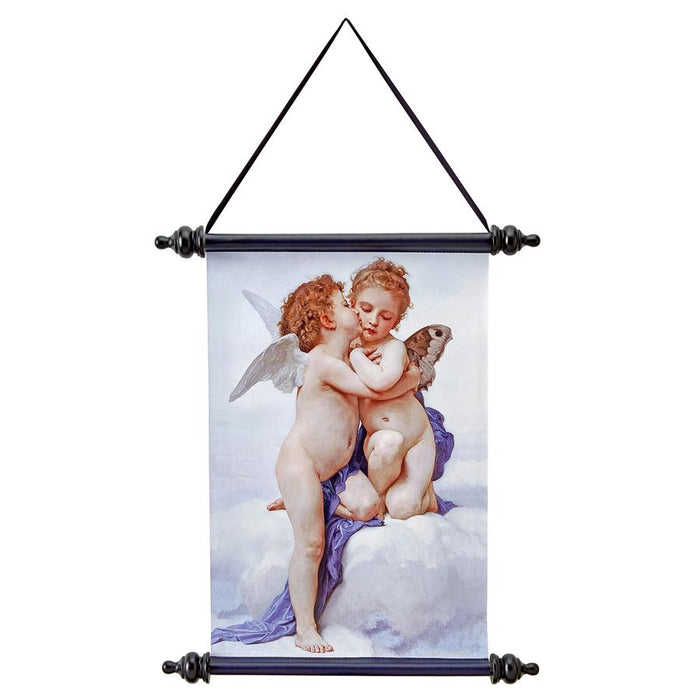 CUPID & PSYCHE FIRST KISS CANVAS SCROLL