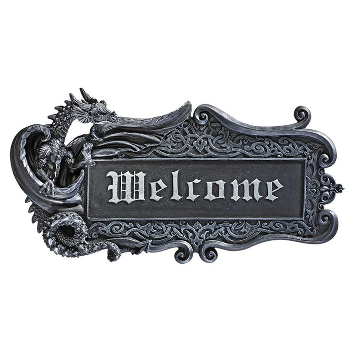 DRAGON WELCOME WALL PLAQUE