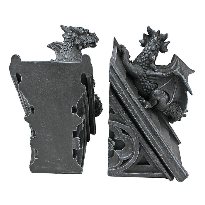 GOTHIC CASTLE DRAGON BOOKENDS