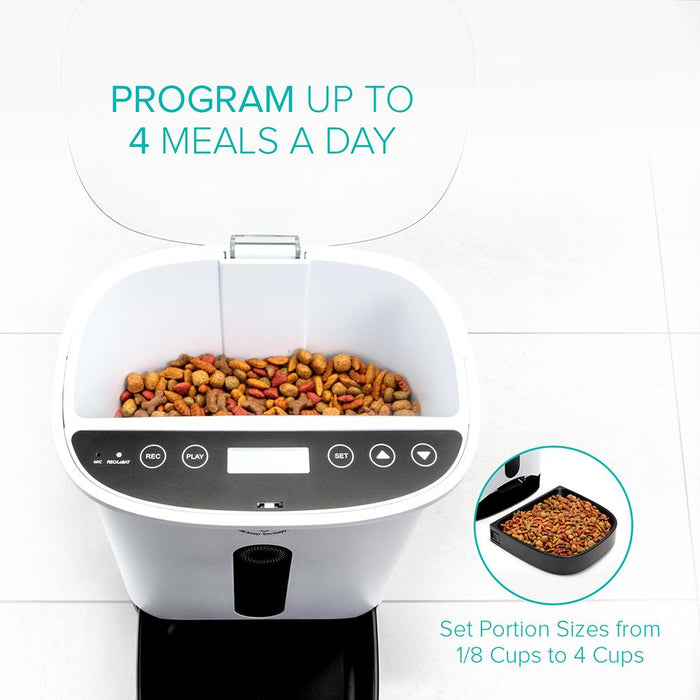 Smart Automatic Pet Feeder Programmable Food Dispenser for Dogs & Cats