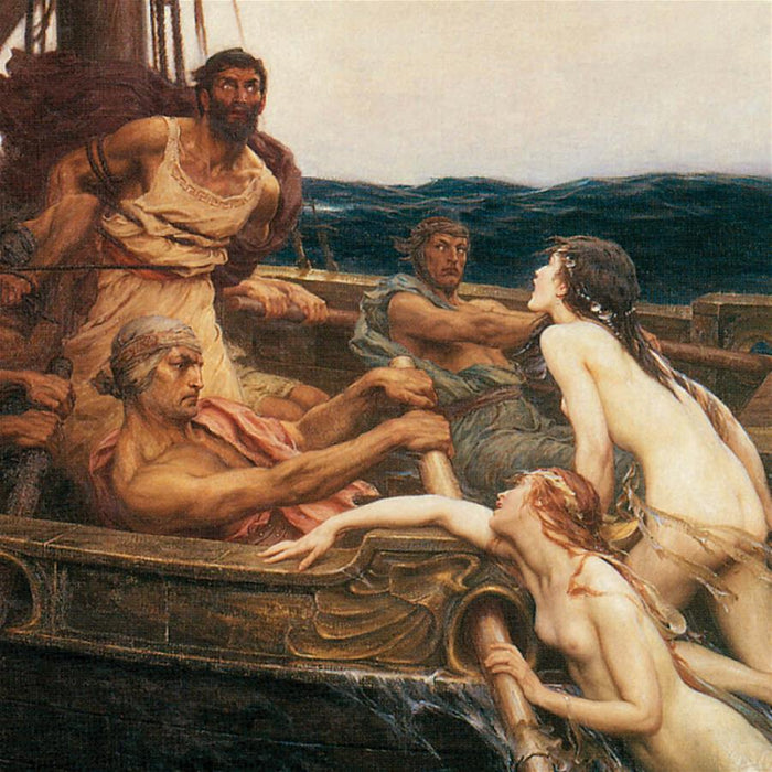 33X28 ULYSSES AND THE SIRENS 1909