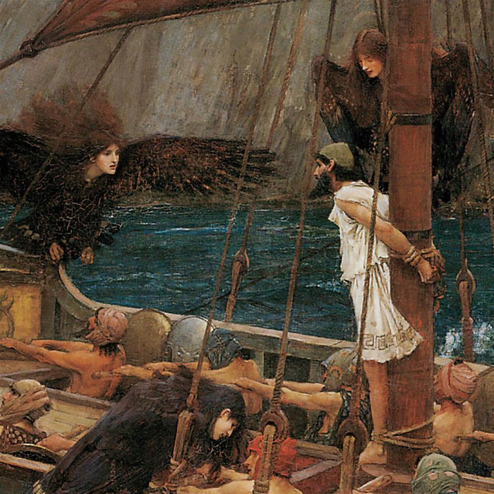 36.5X21 ULYSSES AND THE SIRENS 1891