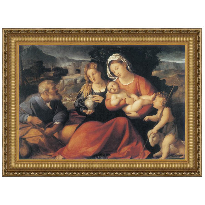 29X22.5 HOLY FAMILY WITH MARY MAGDELEN