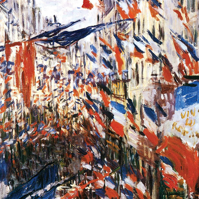 14X17 RUE MONTORGEUIL DECKED WITH FLAGS