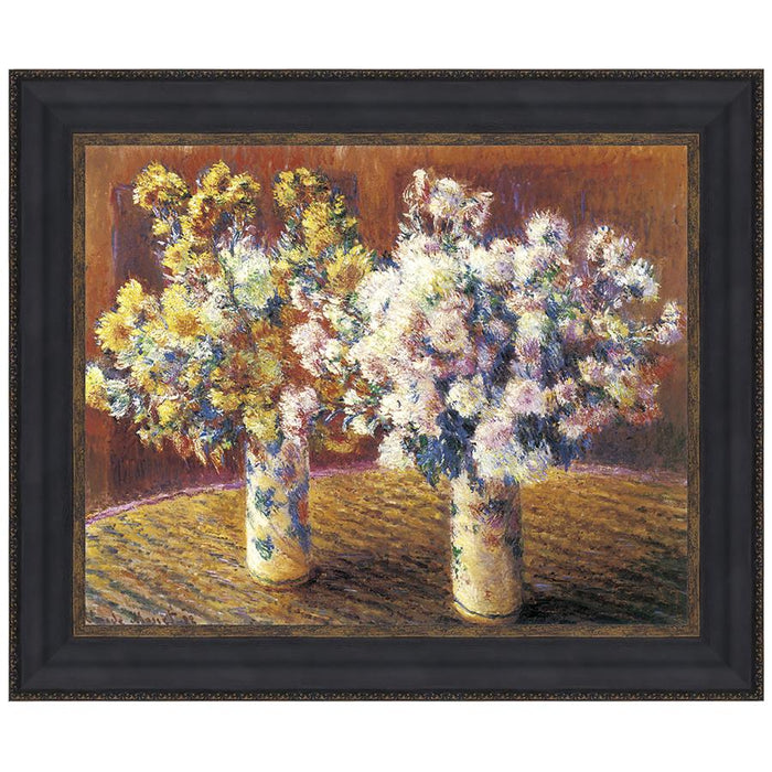 15X13 TWO VASES OF CHRYSANTHEMUMS 1888