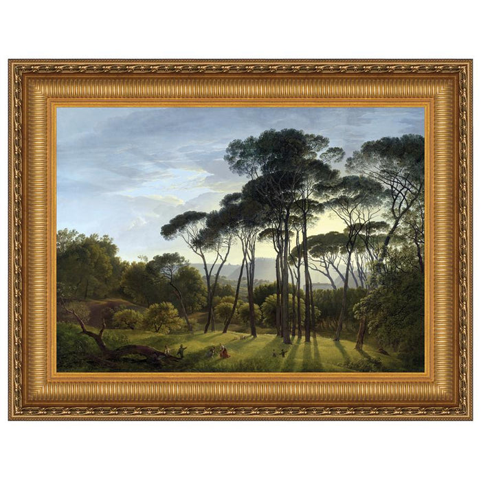30X22 ITALIAN LANDSCAPE WITH PINES 1807