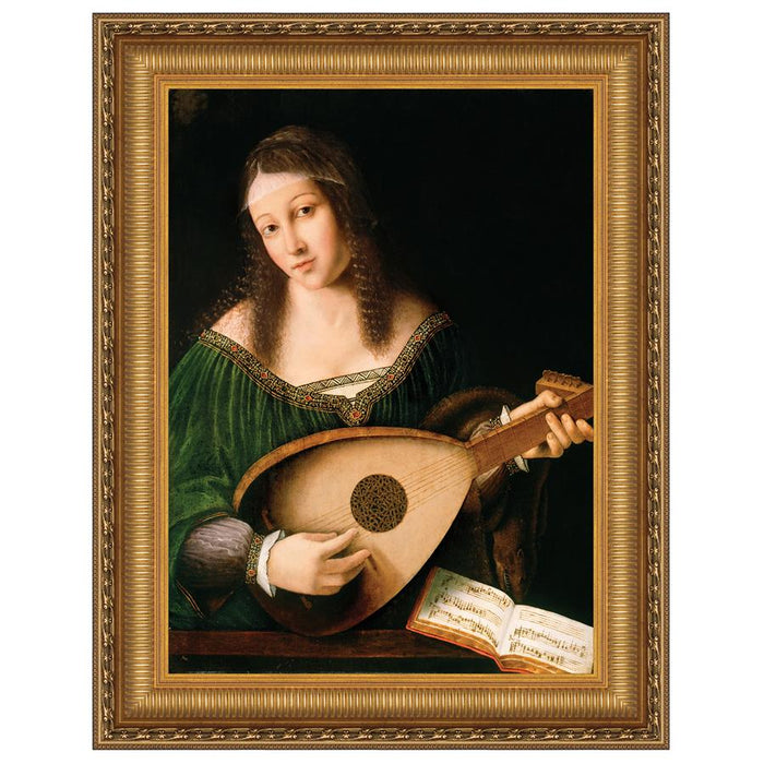 15X20 LADY PLAYING A LUTE 1530