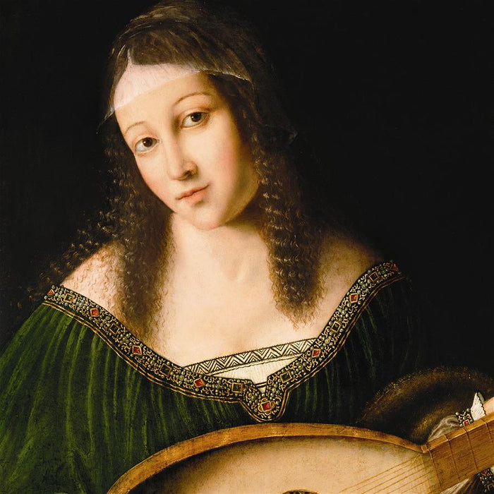 15X20 LADY PLAYING A LUTE 1530