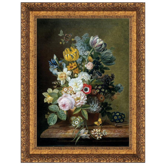 22X30 STILL LIFE WITH FLOWERS 1839