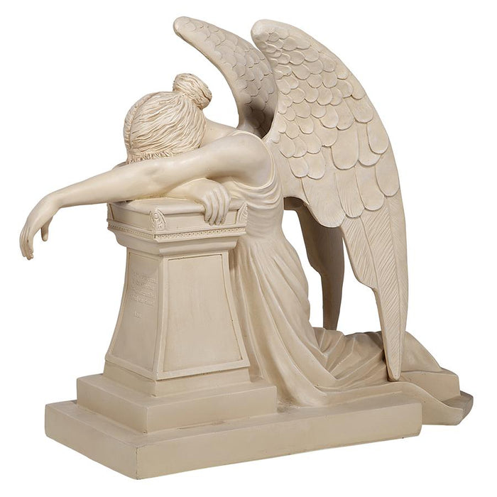ESTATE SIZE WEEPING ANGEL MONUMENT