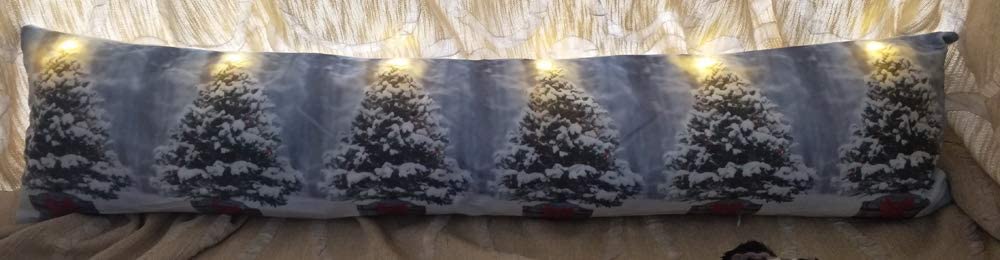 35" Lighted LED Velvet Christmas Tree Wind Stopper