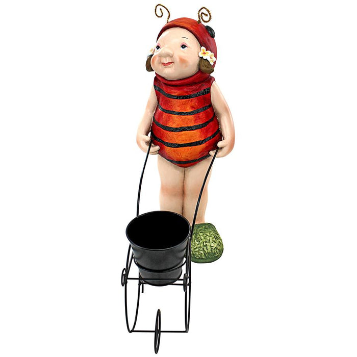 POLLY THE LADY BUG FAIRY STATUE