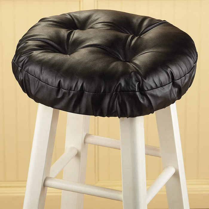 Foam-Padded Thick Waterproof Barstool Seat Cover Cushion with Slip Resistant Backing