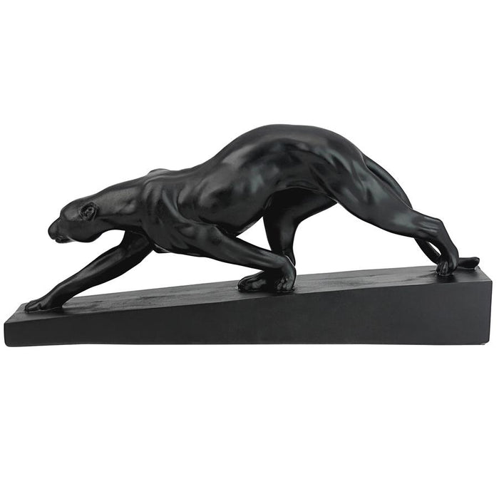 ART DECO PANTHER ON THE PROWL STATUE