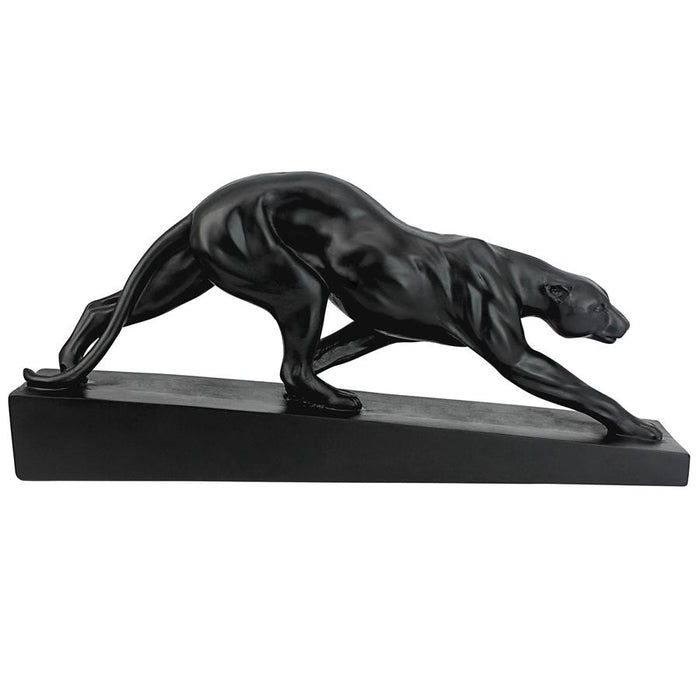 ART DECO PANTHER ON THE PROWL STATUE