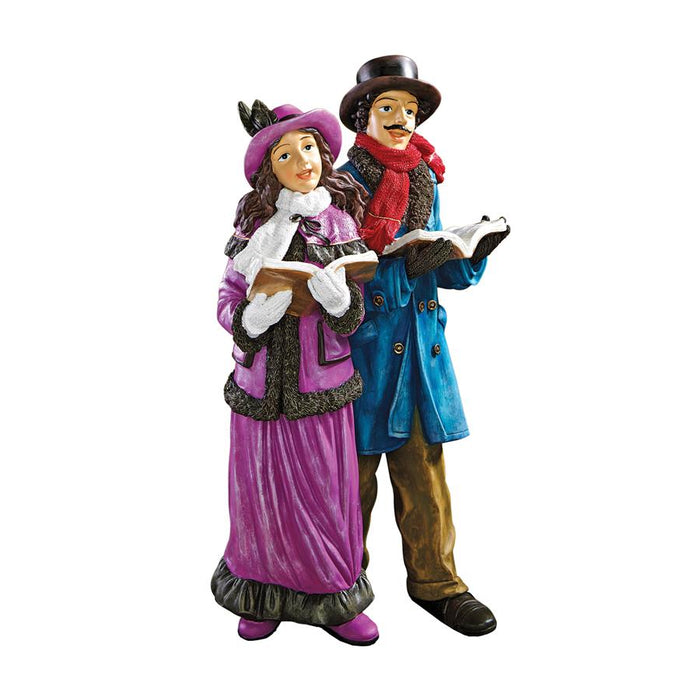 VICTORIAN HOLIDAY CAROLERS STATUE