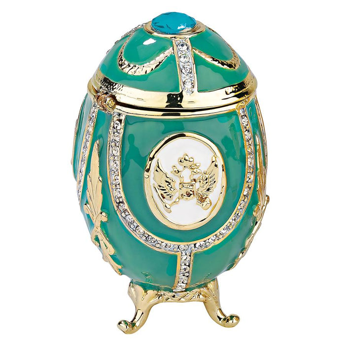 TEAL GREEN RUSSIAN IMPERIAL EGG