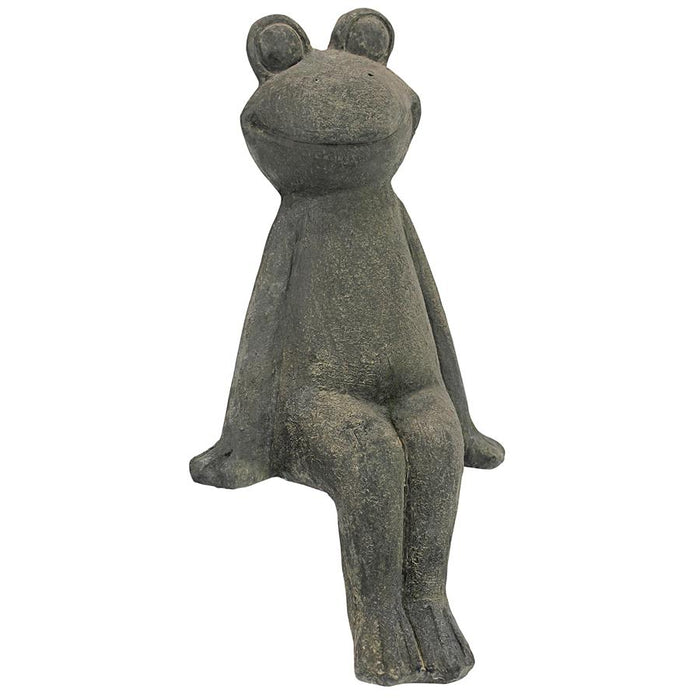 TAKE A TOAD OFF SITTING FROG STATUE