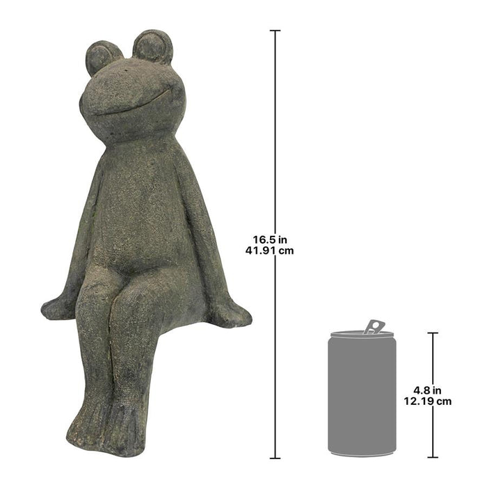 TAKE A TOAD OFF SITTING FROG STATUE