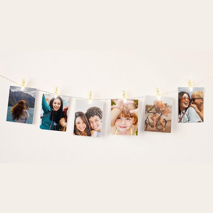 Light String with Clips – LED Light String with Movable Clips for Hanging Photos (4LL81A)