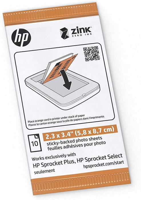 2.3 x 3.4 Premium Instant Zink Sticky Back Photo Paper (20 Sheets) Compatible with HP Sprocket Select and Plus Printers