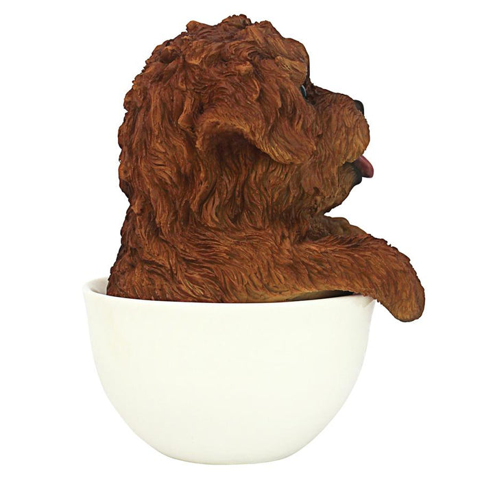 PUP IN CUP RED POODLE