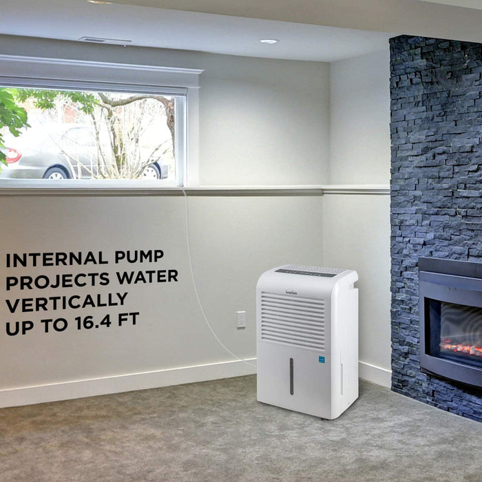 4,500 Sq Ft Energy Star Dehumidifier With Drain Hose, Programmable Humidistat, Timer, and Pump