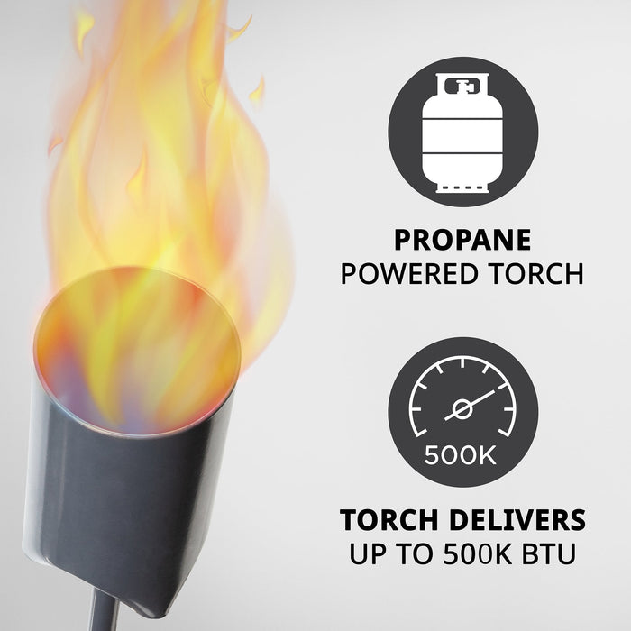 500000 BTU Adjustable Flame Propane Torch, Torch Lighter & Weed Burner