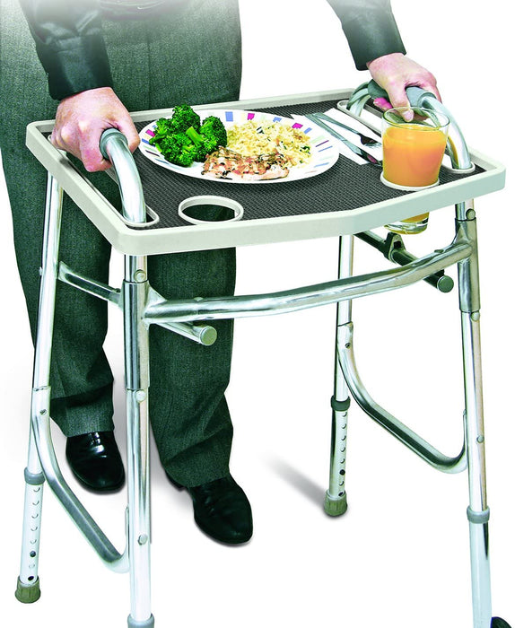 Tray Table With Non Slip Grip Mat - Gray,20.75"