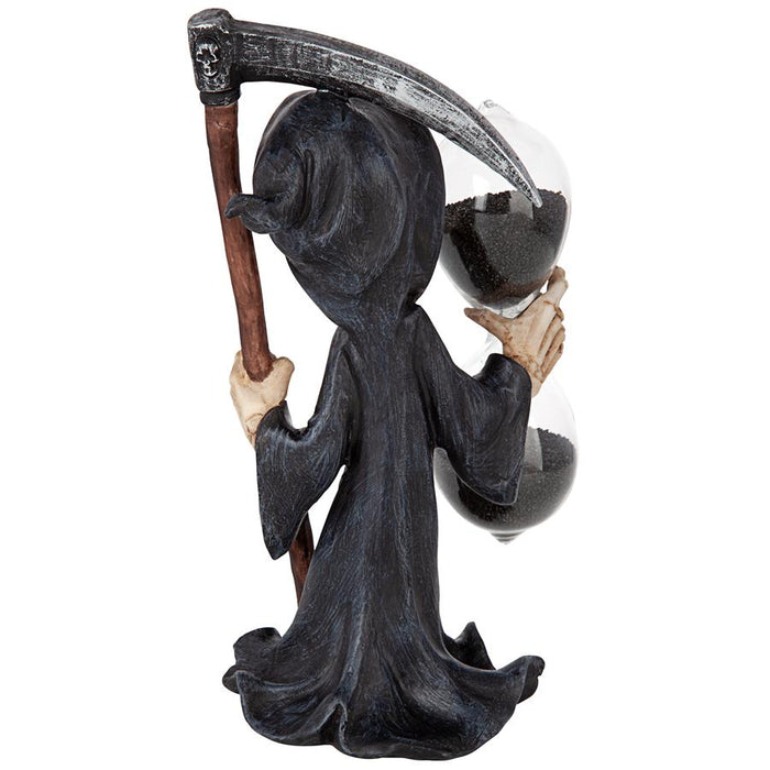 GRIM REAPER WITH HOURGLASS STATUE