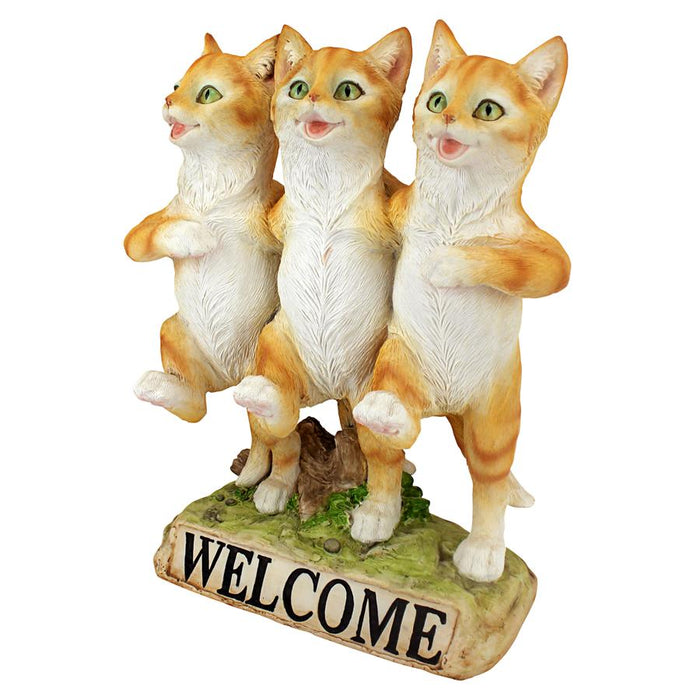 CHORUS LINE OF CATS WELCOME STATUE