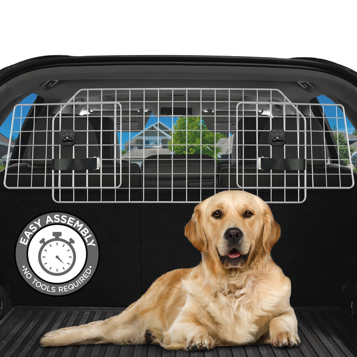 Dog Barrier for SUV, Cars & Vehicles, Heavy-Duty Adjustable Dog Car Barrier