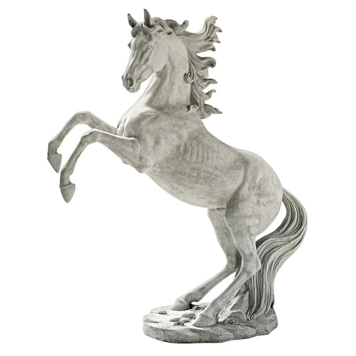 LIFE SIZE UNBRIDLED POWER HORSE STATUE