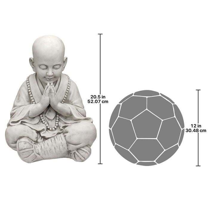 PRAYING BABY BUDDHA ASIAN GARDEN STATUE