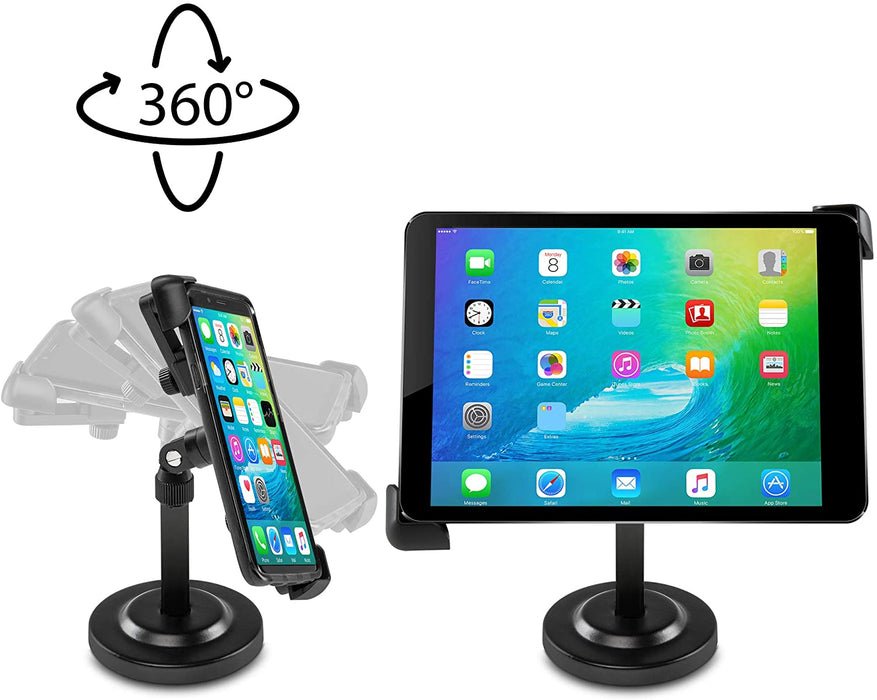 Cell Phone Tablet Stand Holder clip on Grip For Table Or Desk