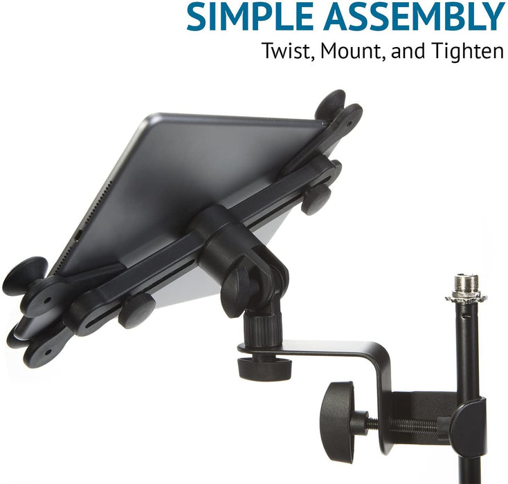 Microphone Music Stand Mount Holder for Tablet iPhone Ipad & Android