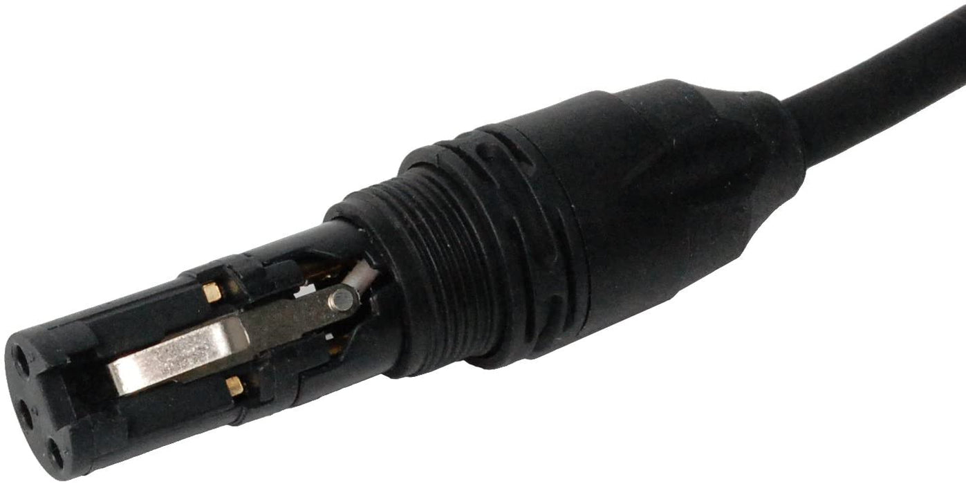 1/4” TRS to XLR Female Microphone Cable - 6 Ft - Black