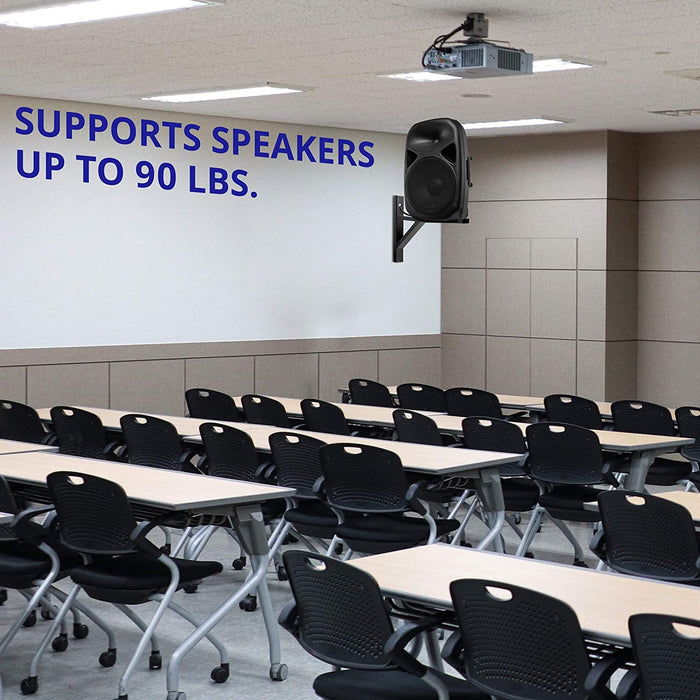 15” Wall-Mount Speaker Brackets for Professional Audio PA Speaker in Black