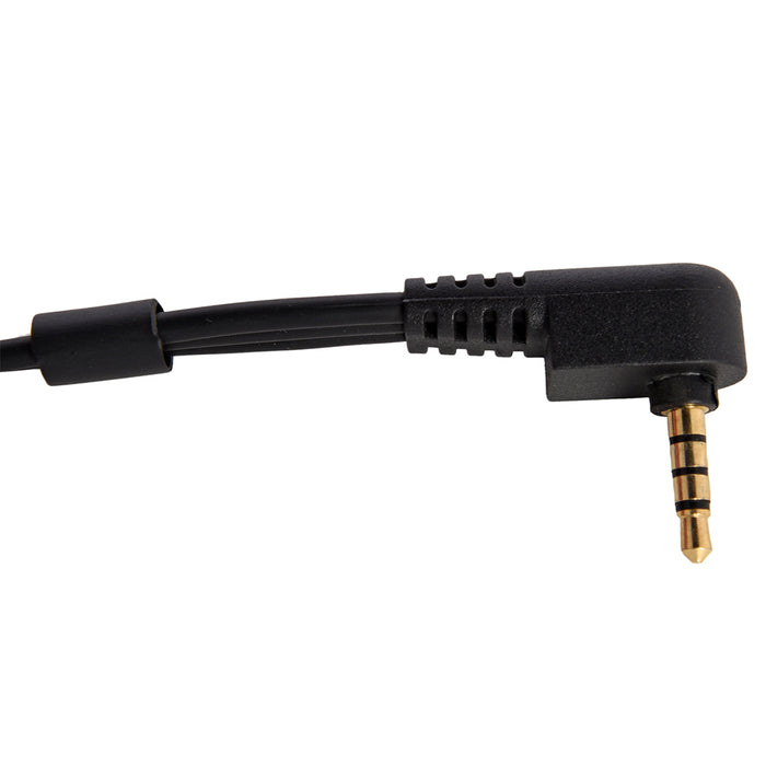 XLR Female to TRRS, Connects XLR Microphones to iOS, iPhone, with Headphones Output, 10 Inch Cable