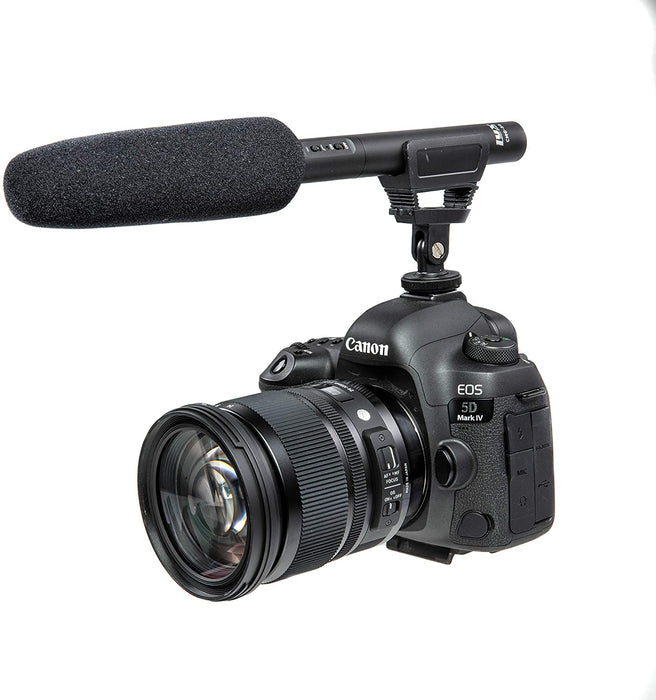 Shotgun Microphone with Shock Mount and Wind Screen